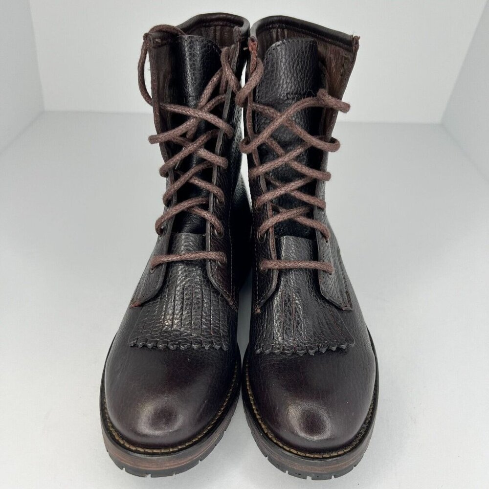 Wolverine Womens W40078 Rosie Kiltie Brown LaceUp Leather Size 5.5 Western Boots - Picture 3 of 9